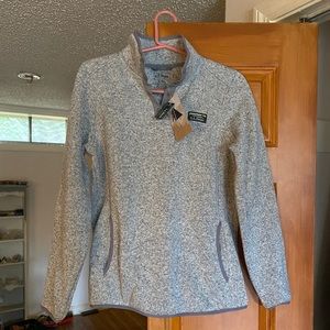 L.L. Bean sweater fleece pullover me with tags!